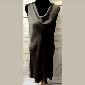 EMANUEL UNGARO Satin Fitted Cocktail Dress US 12